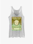 Marvel Loki Bring Your Own Cup Poster Womens Tank Top, WHITE HTR, hi-res