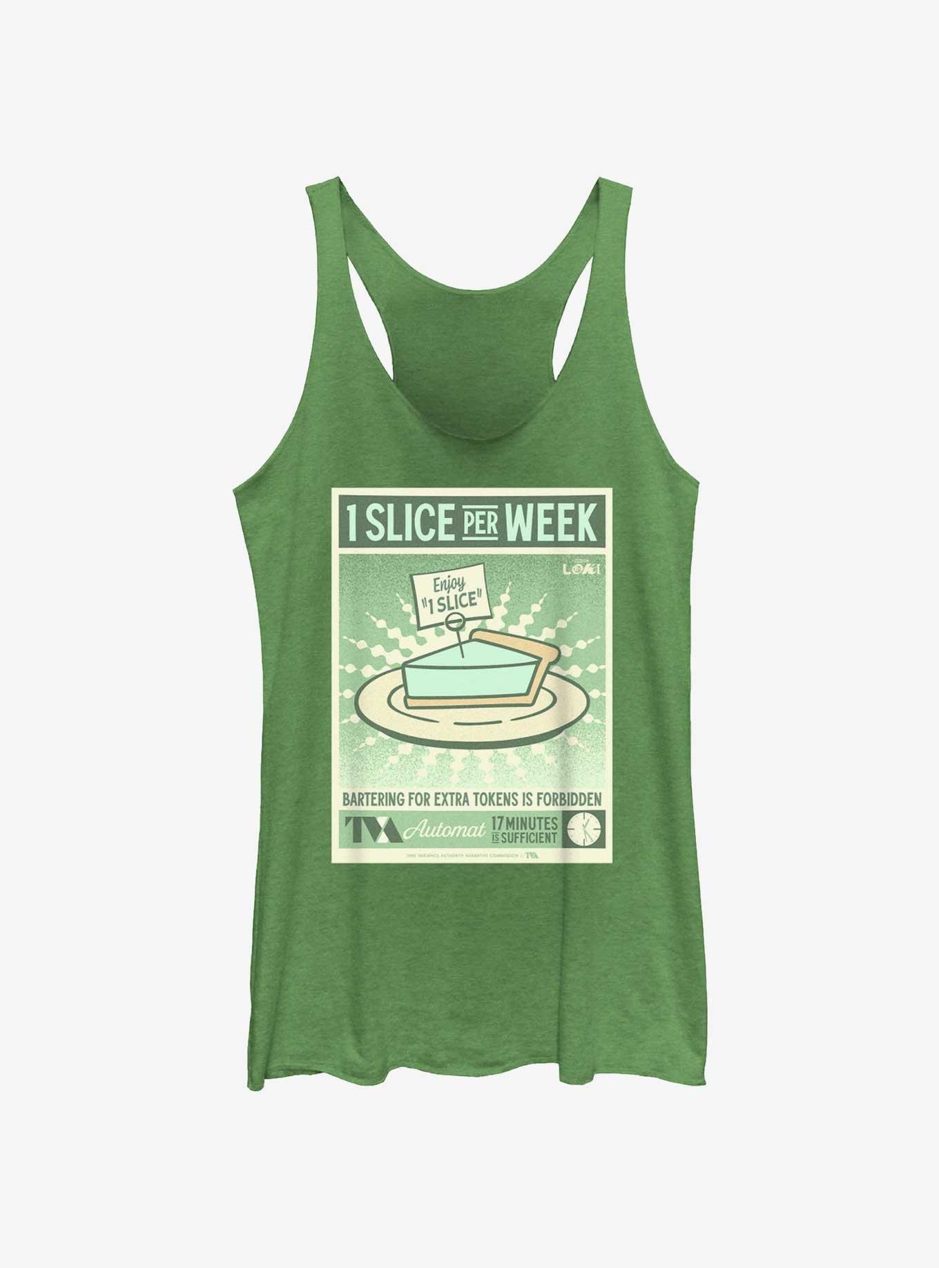 Marvel Loki 1 Slice Per Week Poster Womens Tank Top, ENVY, hi-res