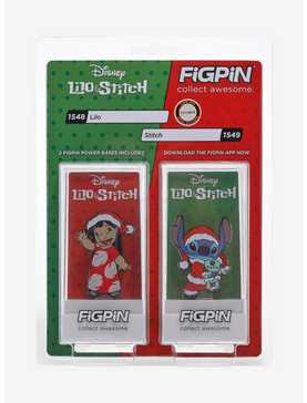 FigPin Disney Lilo & Stitch Holiday Enamel Pin Set - BoxLunch Exclusive, , hi-res