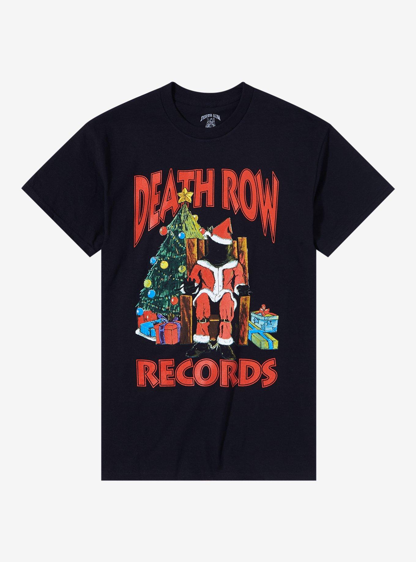 Death Row Records Christmas Boyfriend Fit Girls T-Shirt, BRIGHT WHITE, hi-res