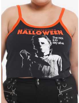 Halloween Michael Myers Girls Crop Cami Plus Size, , hi-res