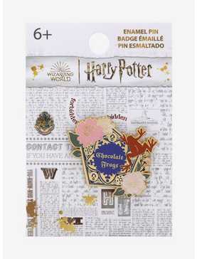 Loungefly Harry Potter Chocolate Frog Floral Enamel Pin - BoxLunch Exclusive, , hi-res