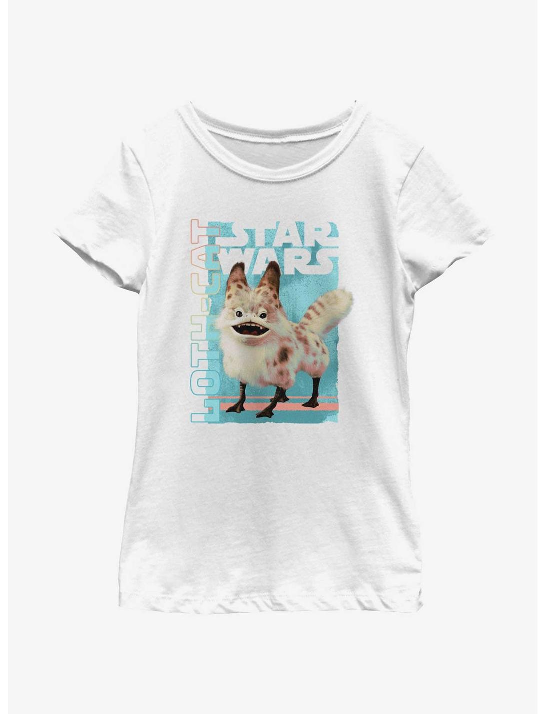Star Wars Ahsoka Loth-Cat Portrait Youth Girls T-Shirt, WHITE, hi-res