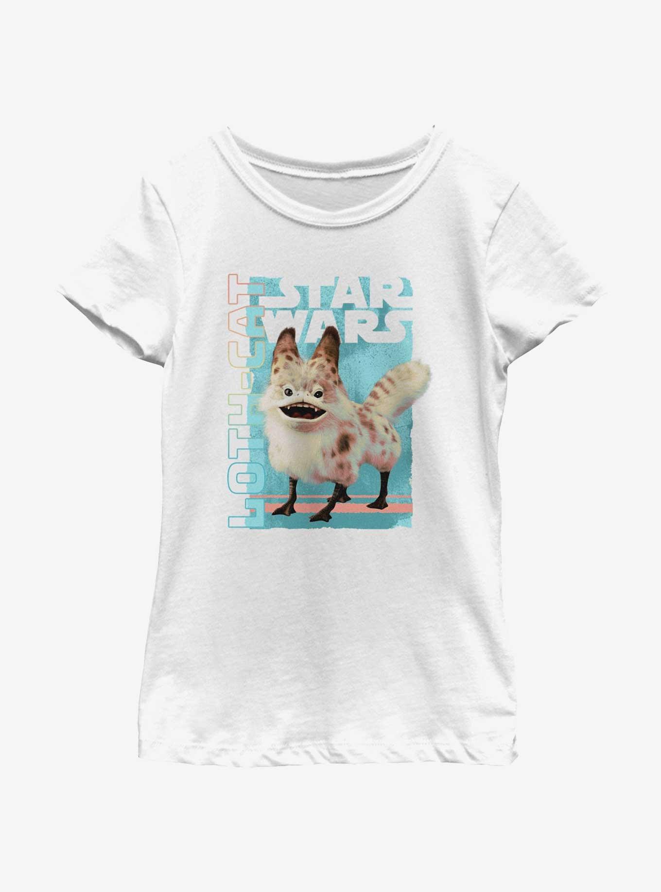 Star Wars Ahsoka Loth-Cat Portrait Youth Girls T-Shirt, , hi-res