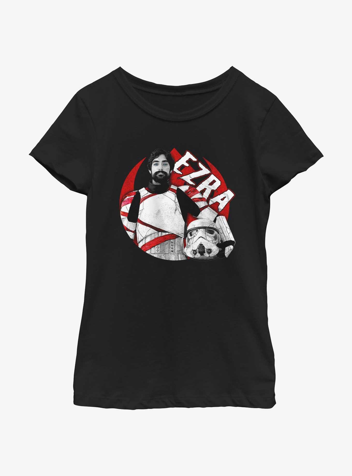 Star Wars Ahsoka Ezra Trooper Youth Girls T-Shirt, BLACK, hi-res