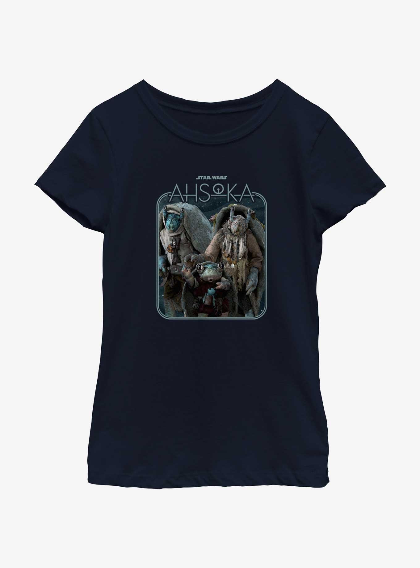 Star Wars Ahsoka The Noti Youth Girls T-Shirt, NAVY, hi-res