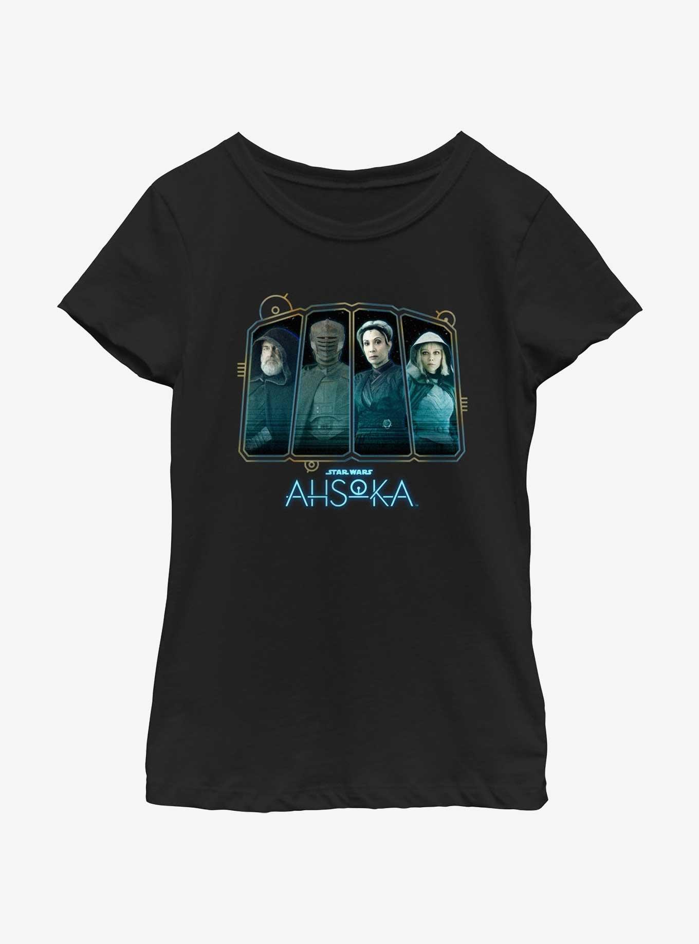 Star Wars Ahsoka Villain Panels Youth Girls T-Shirt, BLACK, hi-res