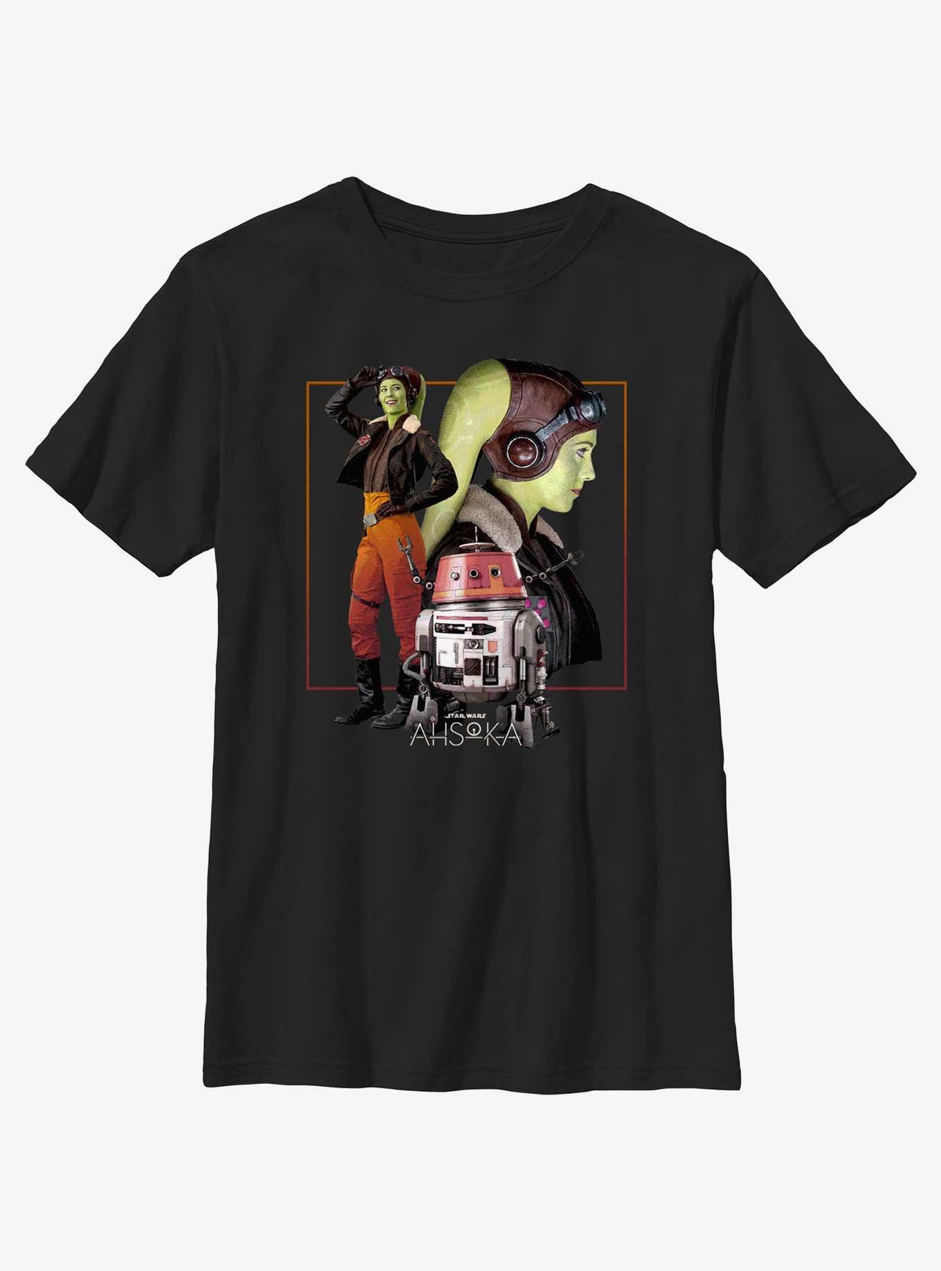 Star Wars Ahsoka Hera Syndulla And Chopper Youth T-Shirt, , hi-res