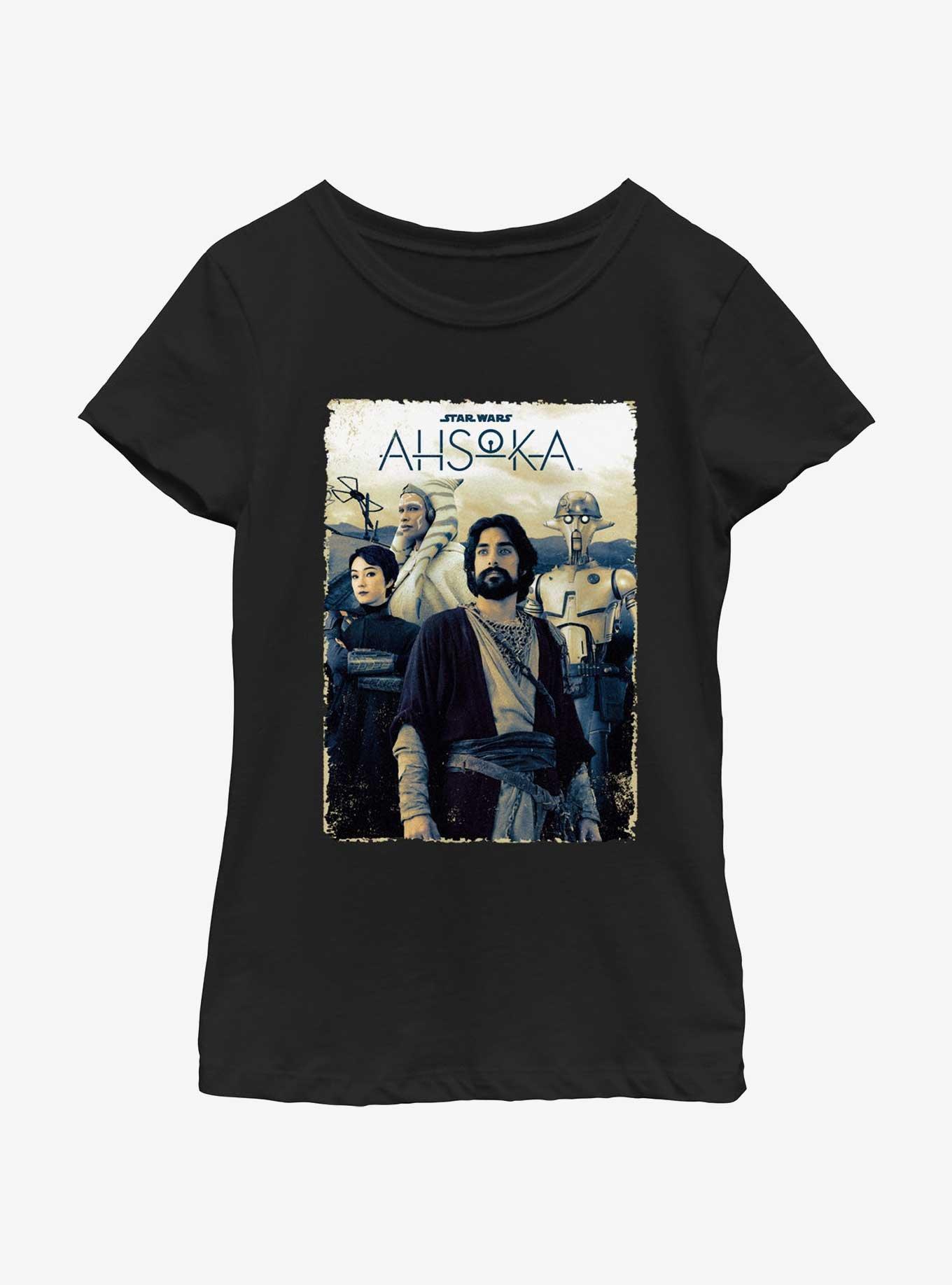 Star Wars Ahsoka Sabine Wren Ahsoka Ezra and Huyang Rebels Poster Youth Girls T-Shirt