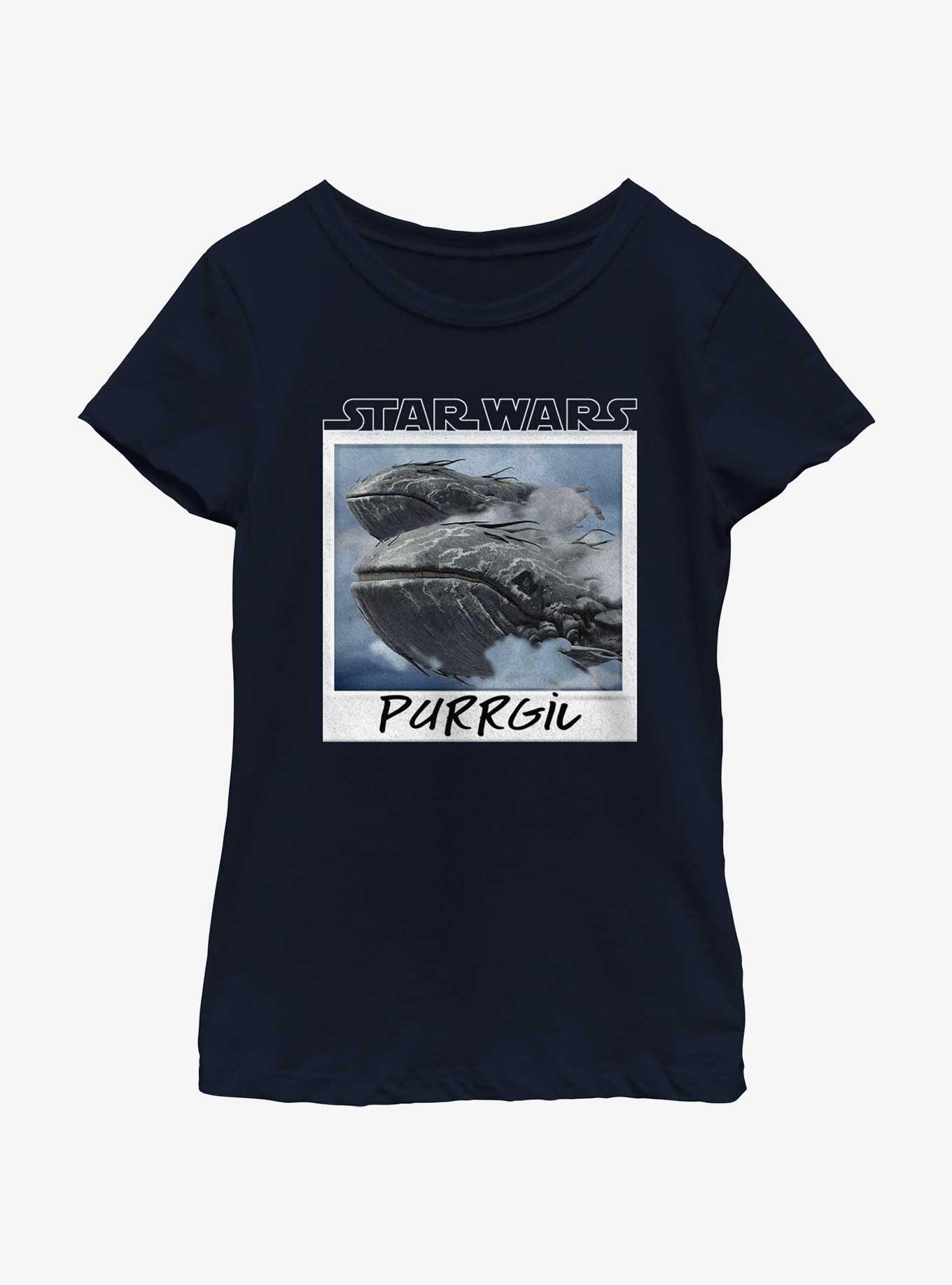 Star Wars Ahsoka Purrgil Polaroid Youth Girls T-Shirt, , hi-res