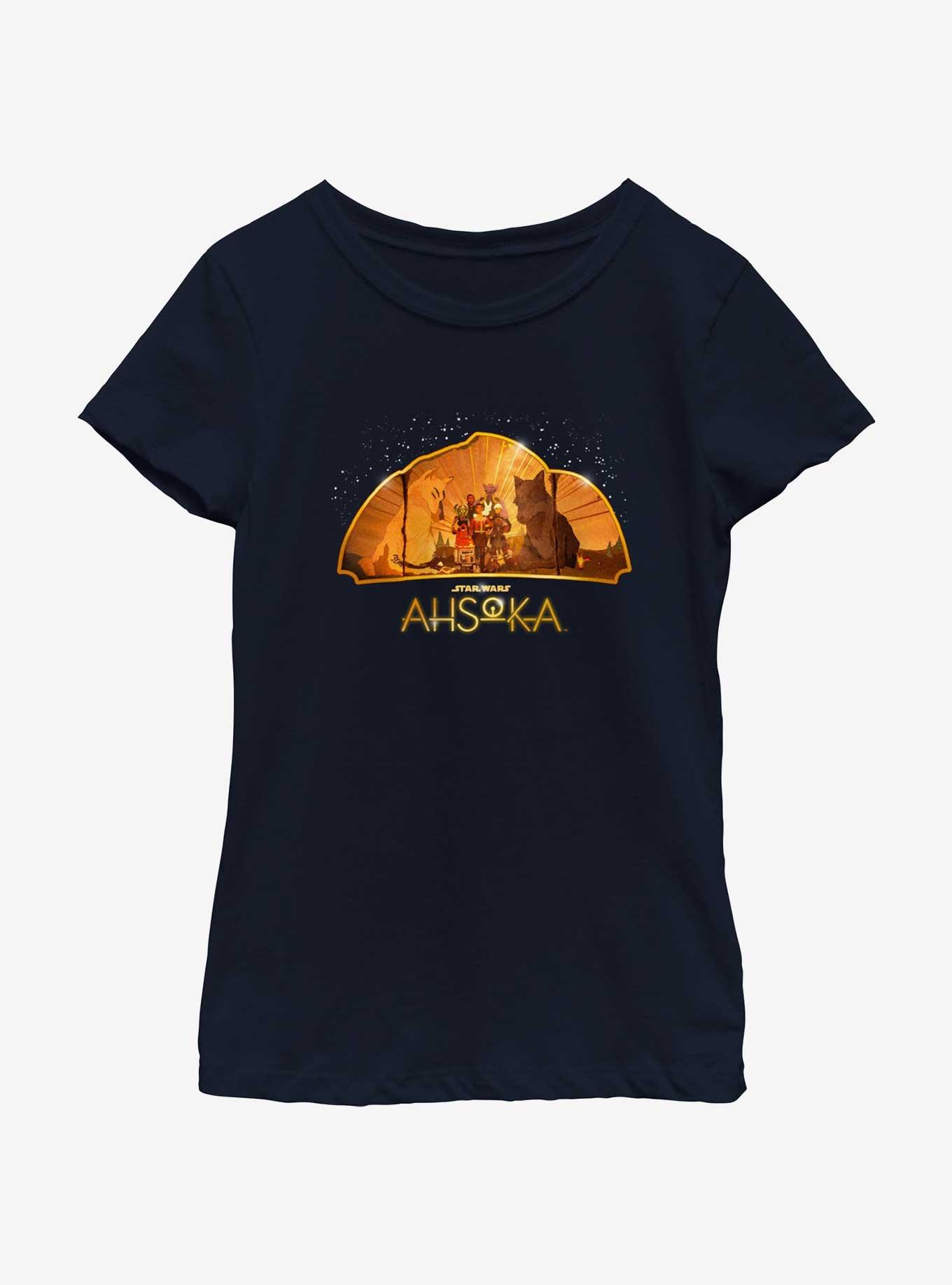 Star Wars Ahsoka Mural Youth Girls T-Shirt, , hi-res