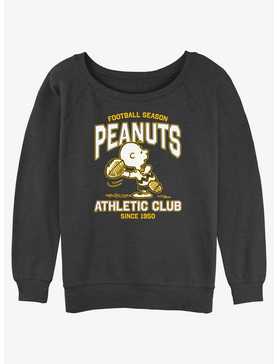 Peanuts Football Season Girls Slouchy Sweatshirt, , hi-res