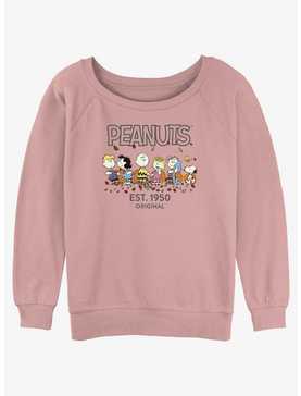 Peanuts Fall Est 1950 Girls Slouchy Sweatshirt, , hi-res