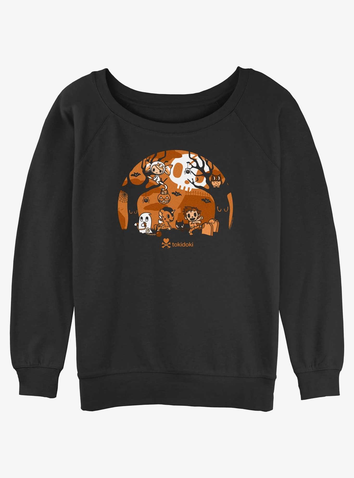 Tokidoki Trick Or Treat Fun Girls Slouchy Sweatshirt, , hi-res