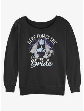 Corpse Bride Here Comes The Bride Girls Slouchy Sweatshirt, , hi-res