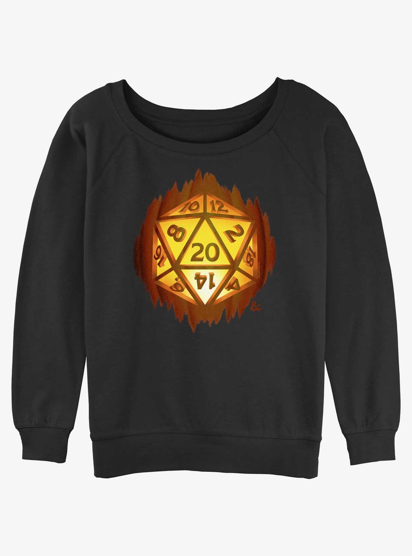 Dungeons & Dragons D20 Pumpkin Girls Slouchy Sweatshirt, , hi-res