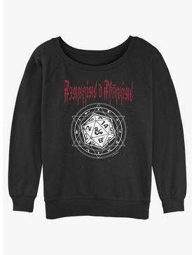 Dungeons & Dragons D20 Pentagram Girls Slouchy Sweatshirt, , hi-res