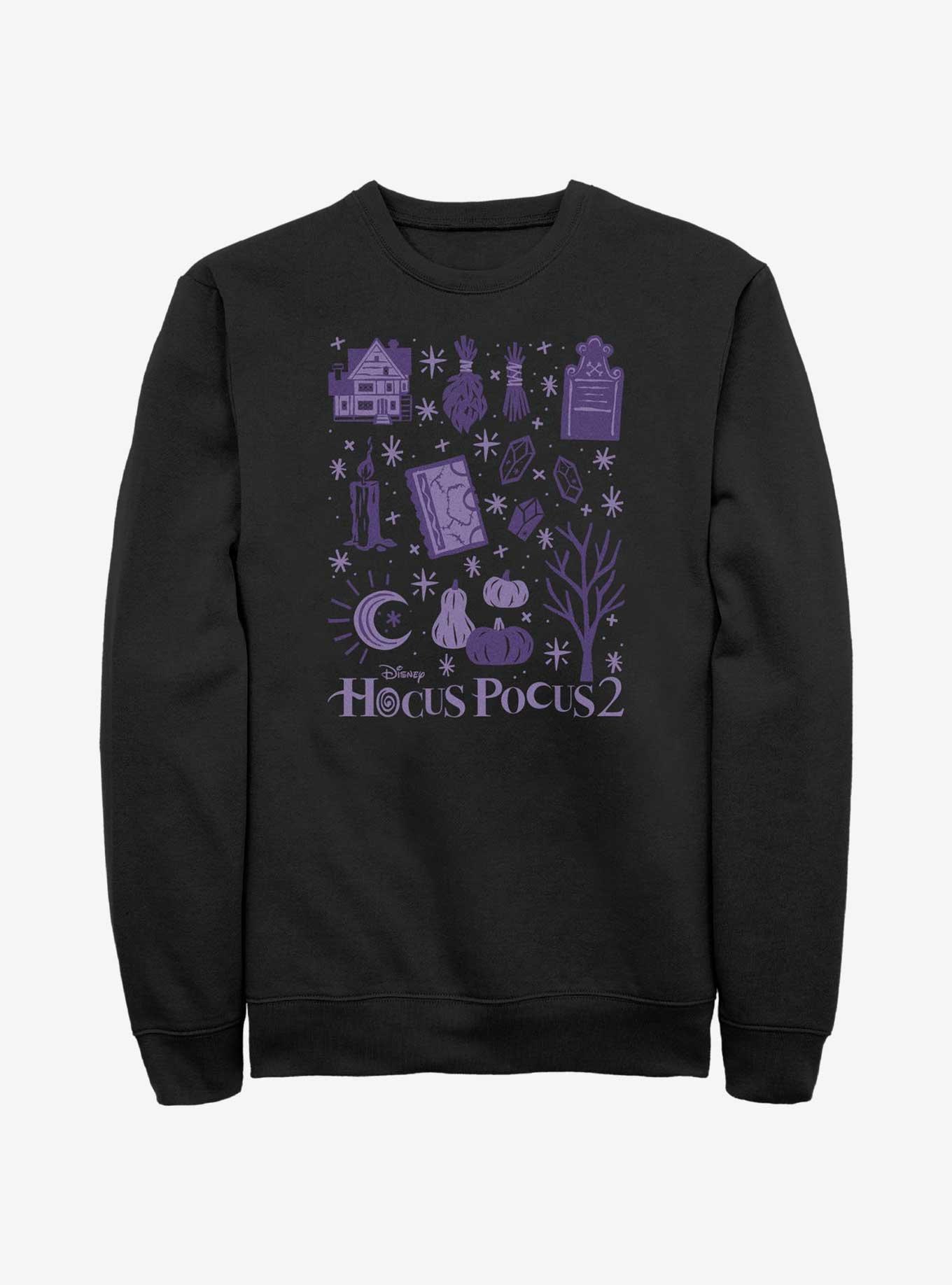 Disney Hocus Pocus 2 Witch Objects Sweatshirt, BLACK, hi-res