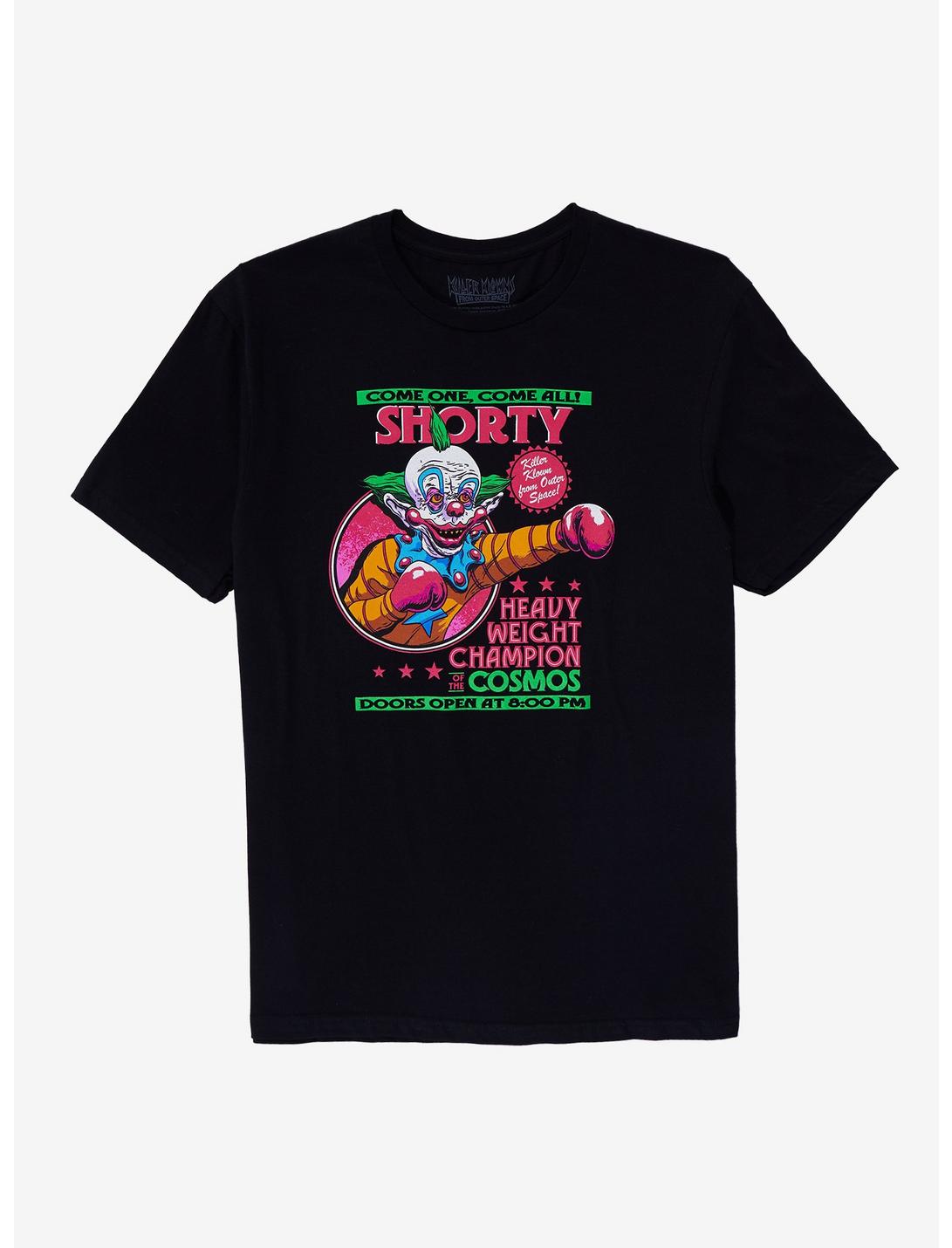 Killer Klowns From Outer Space Shorty Boxing T-Shirt, BLACK, hi-res