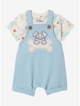 Disney Lady and the Tramp Scamp Infant Overall Set - BoxLunch Exclusive, BLUE, hi-res