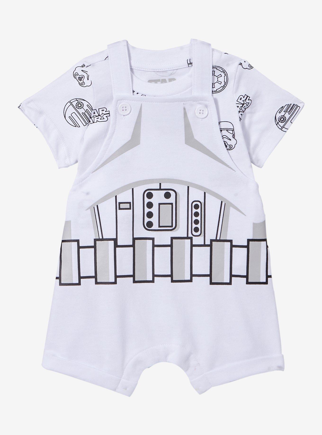 Star Wars Stormtrooper Uniform Infant T-Shirt and Overall Set - BoxLunch Exclusive, , hi-res