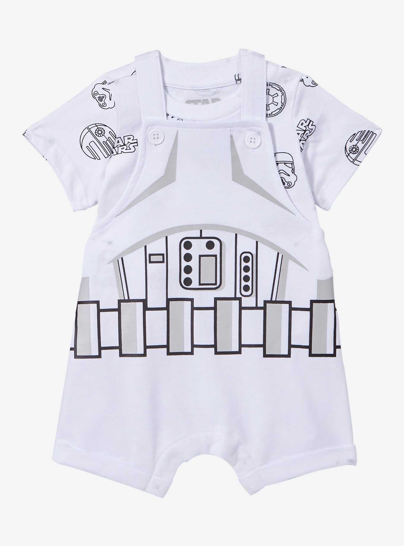 Star Wars Stormtrooper Uniform Infant Overall Set - BoxLunch Exclusive, , hi-res