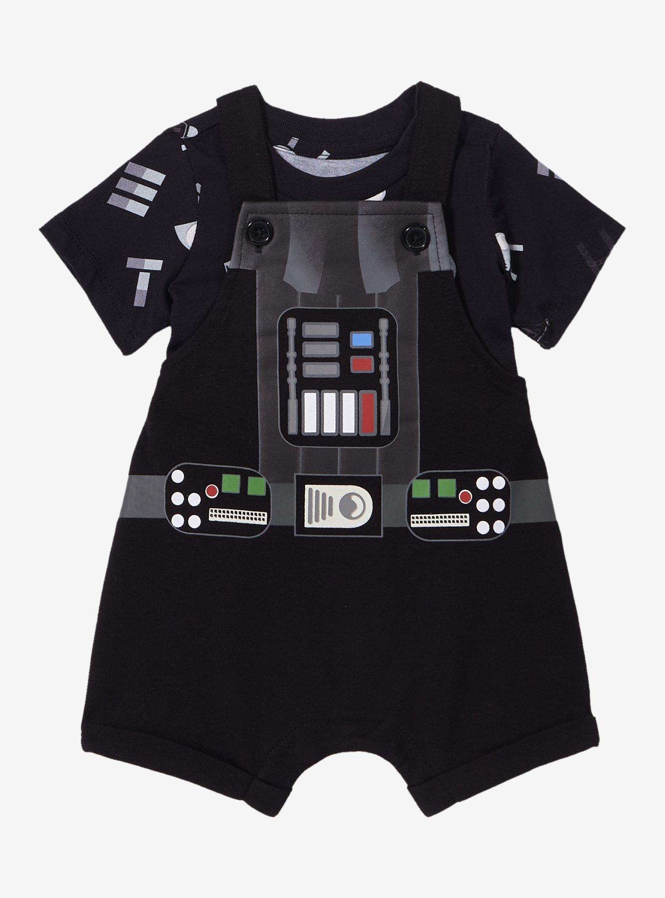 Star Wars Darth Vader Uniform Infant T-Shirt and Overall Set - BoxLunch Exclusive, , hi-res