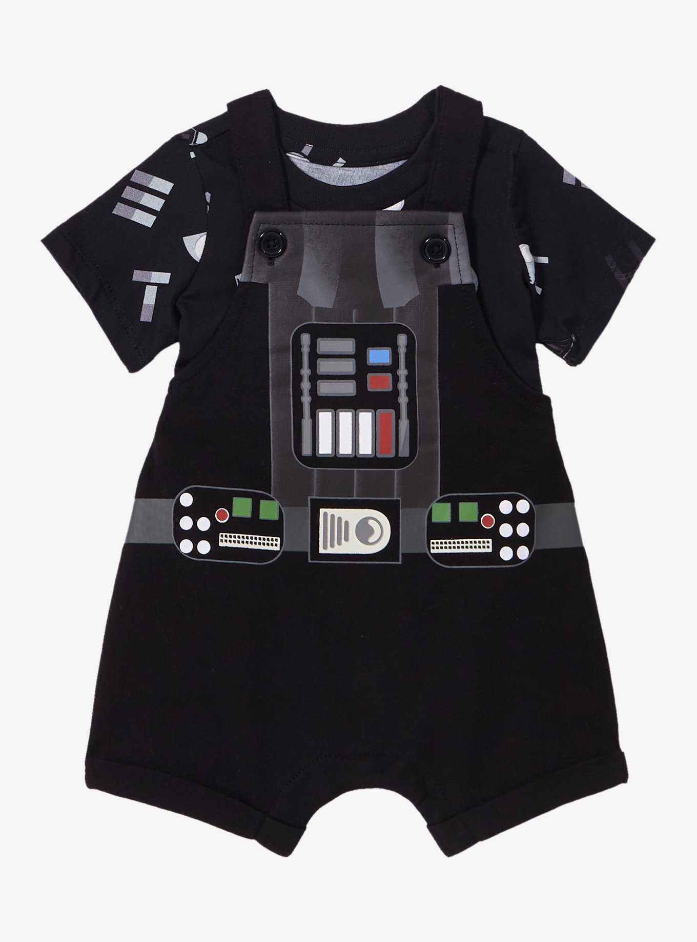 Star Wars Darth Vader Uniform Infant Overall Set - BoxLunch Exclusive, , hi-res