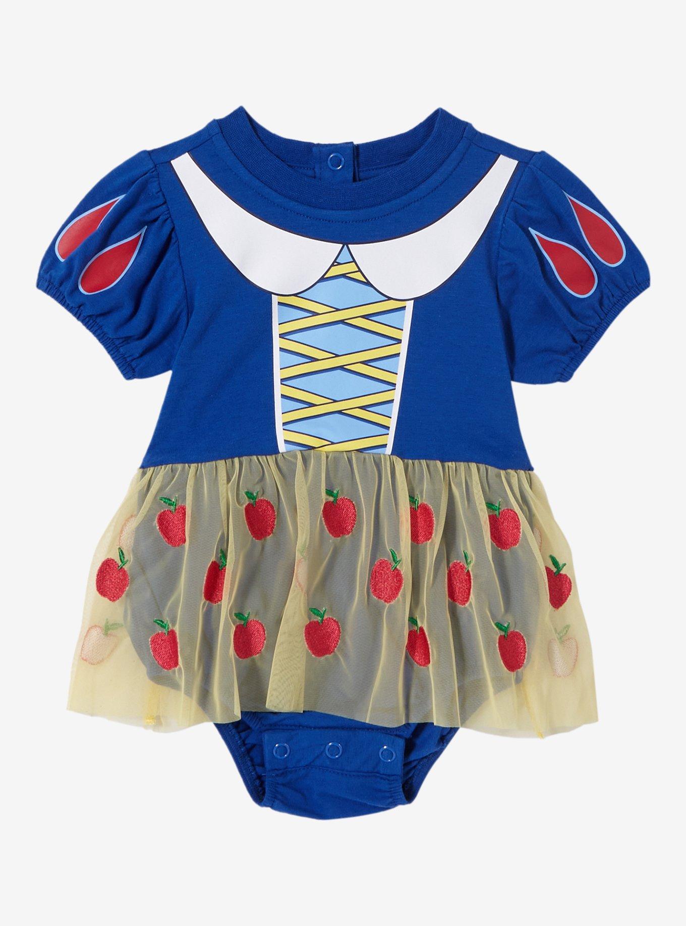 Disney Snow White and the Seven Dwarfs Snow White Tutu Infant One-Piece — BoxLunch Exclusive, BLUE, hi-res