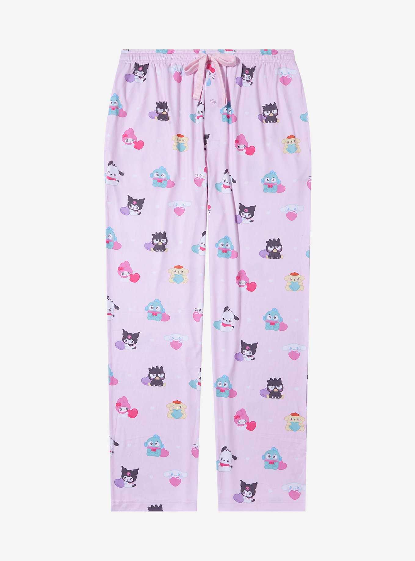 Sanrio Hello Kitty and Friends Emo-Kyun Allover Print Sleep Pants — BoxLunch Exclusive, , hi-res