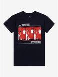The White Stripes Self-Titled Album Art Boyfriend Fit Girls T-Shirt, BLACK, hi-res