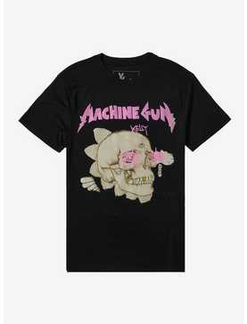 Machine Gun Kelly Pink Skull Boyfriend Fit Girls T-Shirt, , hi-res
