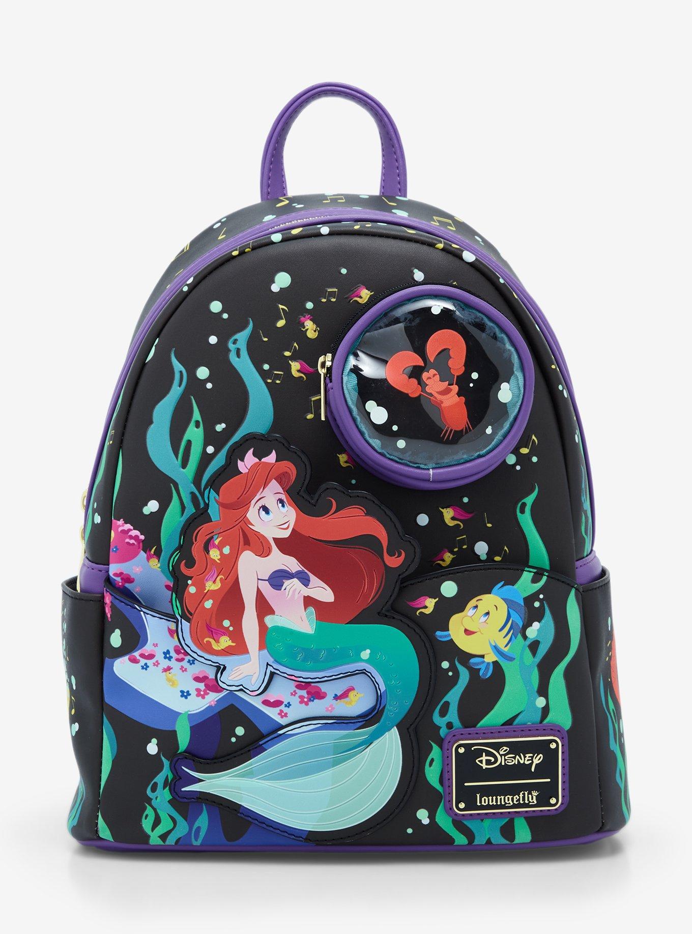 Loungefly Disney The Little Mermaid Moonlight Convertible Mini Backpack shops