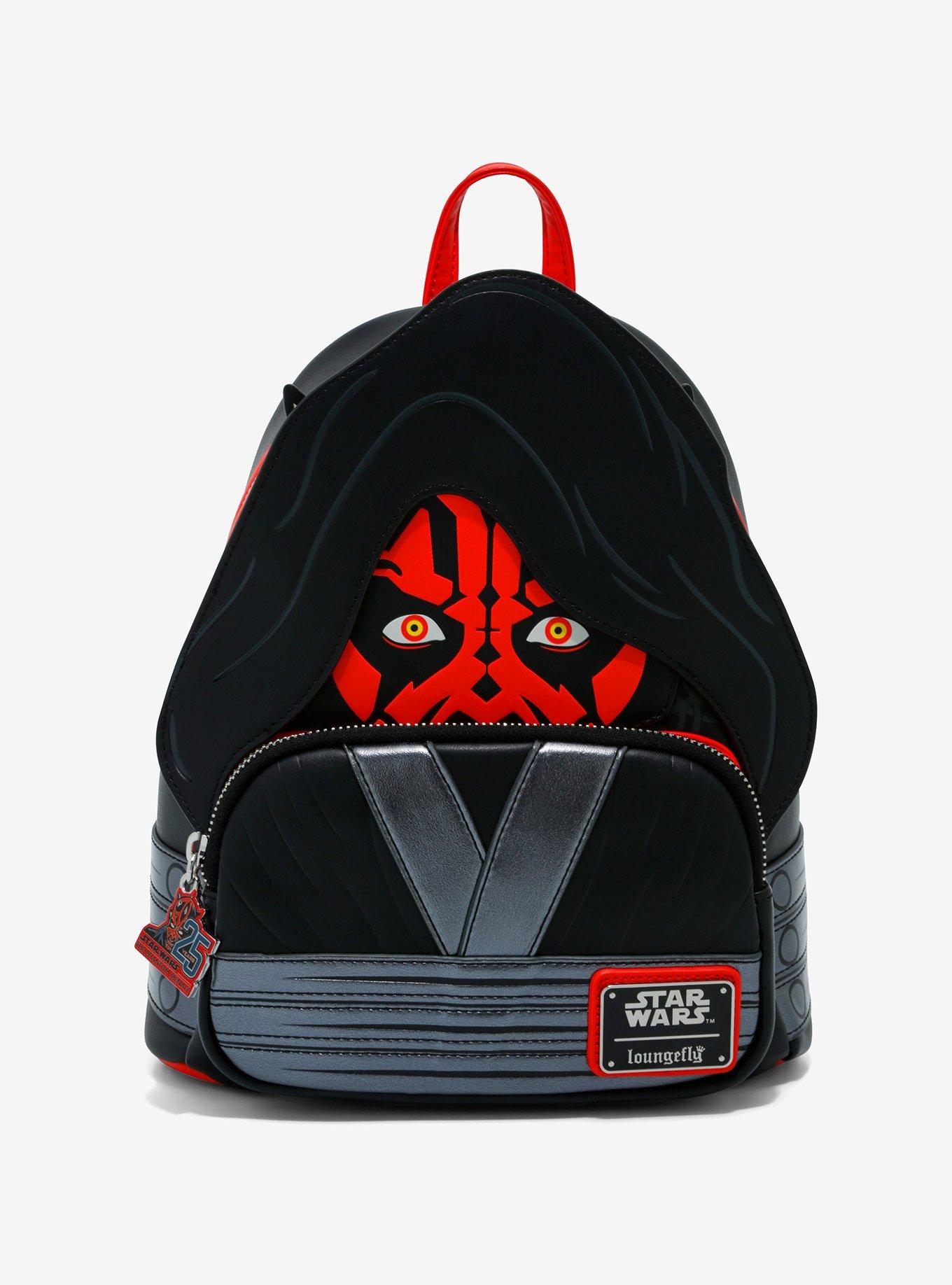 Loungefly Star Wars: Episode I - The Phantom Menace 25th Anniversary Darth Maul Figural Mini Backpack, , hi-res