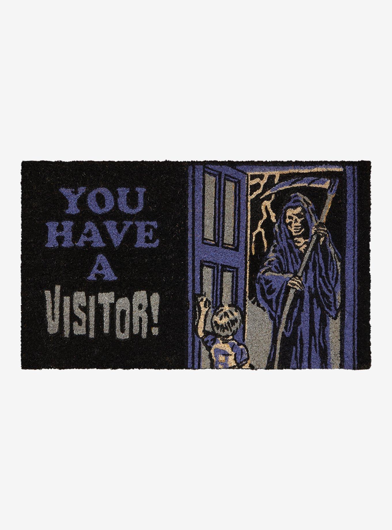 Grim Reaper Visitor Doormat By Steven Rhodes, , hi-res