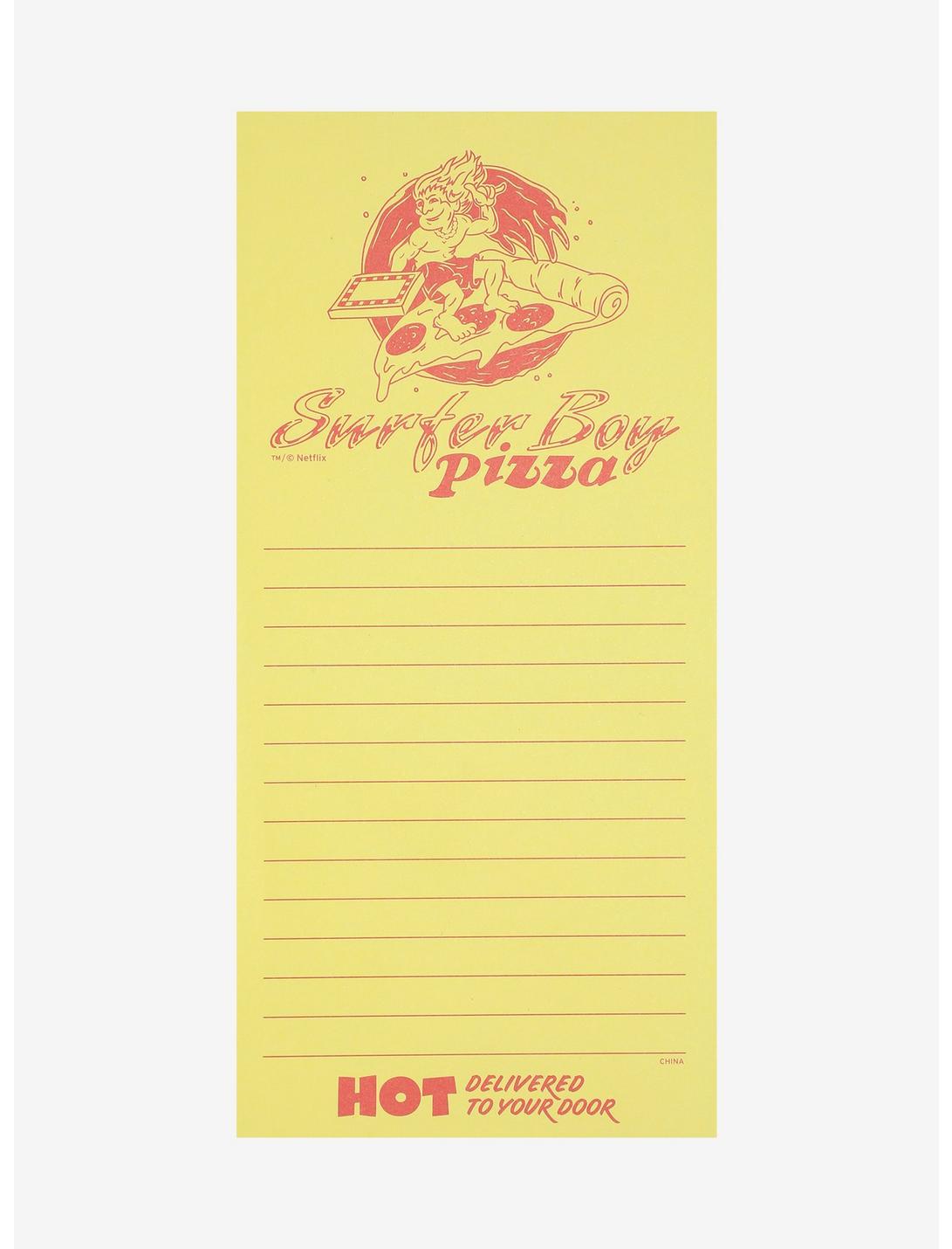 Stranger Things Surfer Boy Pizza Notepad, , hi-res