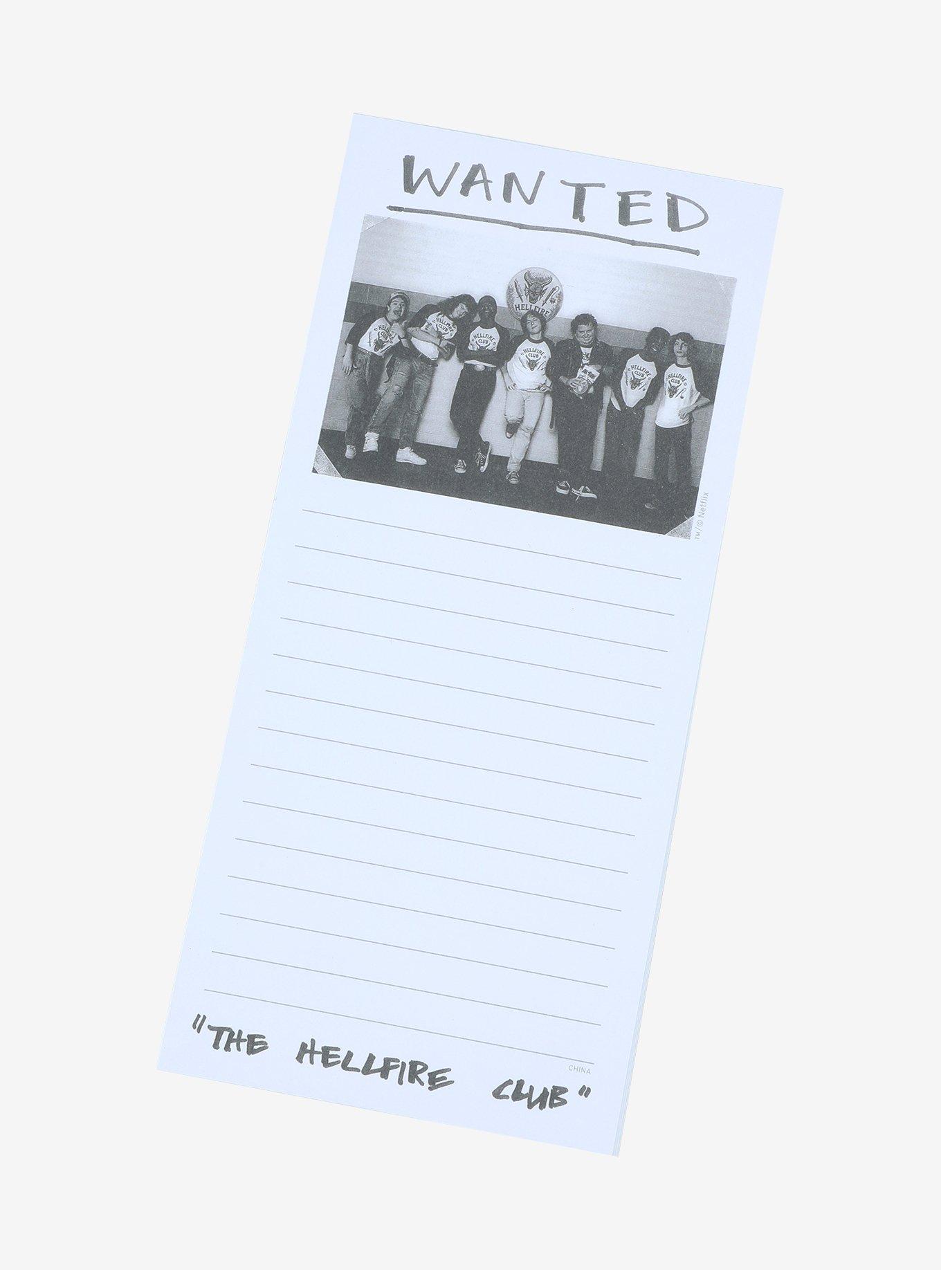 Stanger Things Hellfire Club Notepad, , hi-res