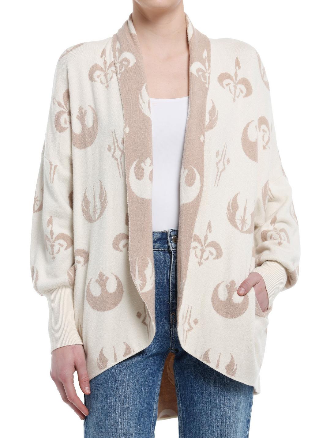 Her Universe Star Wars Icons Cardigan Her Universe Exclusive, IVORY  GOLD, hi-res