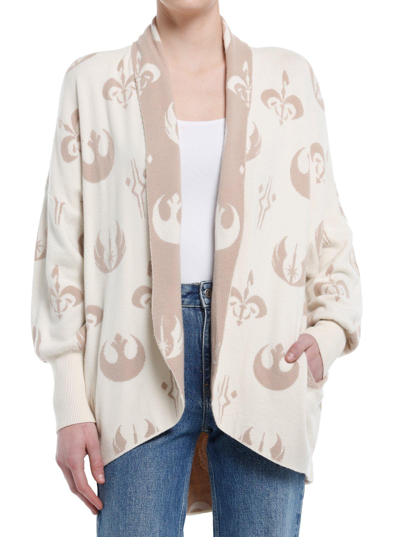 Her Universe Star Wars Icons Cardigan Her Universe Exclusive, IVORY  GOLD, hi-res