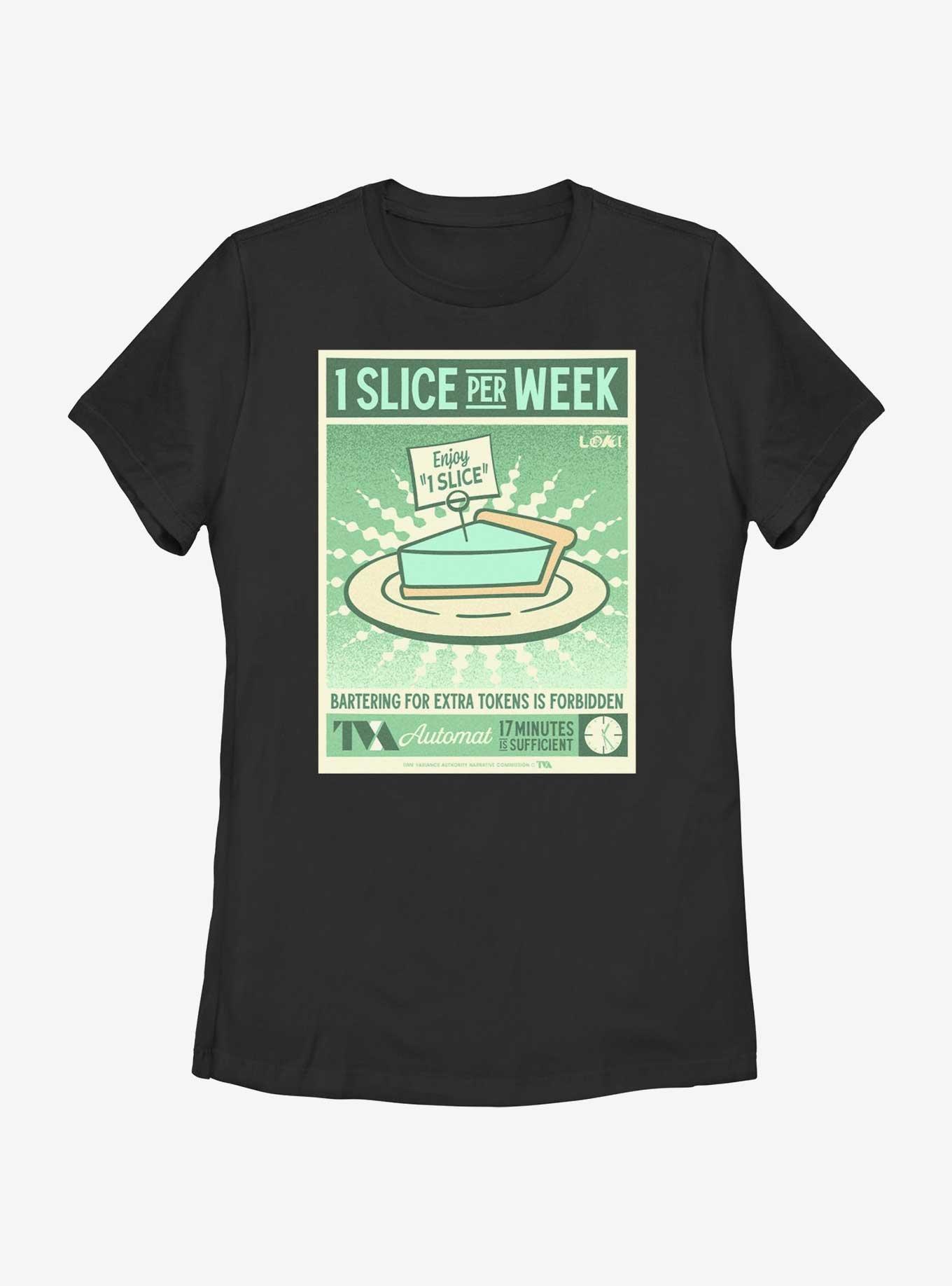 Marvel Loki 1 Slice Per Week Poster Womens T-Shirt, , hi-res