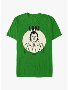 Marvel Loki Line Drawing Loki Portrait T-Shirt, , hi-res
