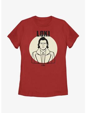 Marvel Loki Line Drawing Loki Portrait Womens T-Shirt, , hi-res