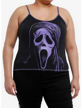 Scream Ghost Face Jumbo Print Girls Cami Plus Size, , hi-res