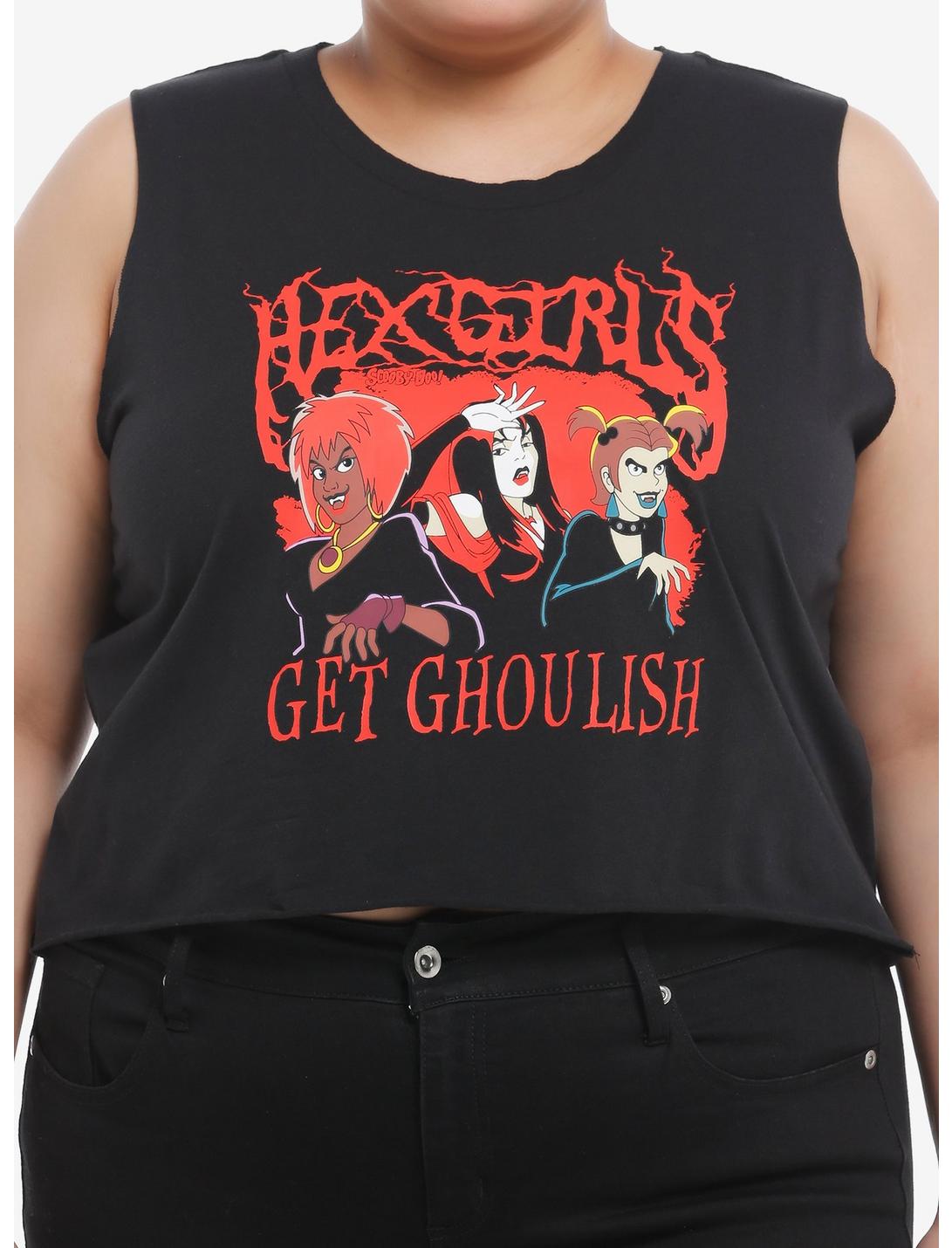 Scooby-Doo! The Hex Girls Crop Girls Muscle Tank Top Plus Size, MULTI, hi-res