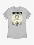 Marvel Loki Line Drawing Mobius Portrait Womens T-Shirt, ATH HTR, hi-res