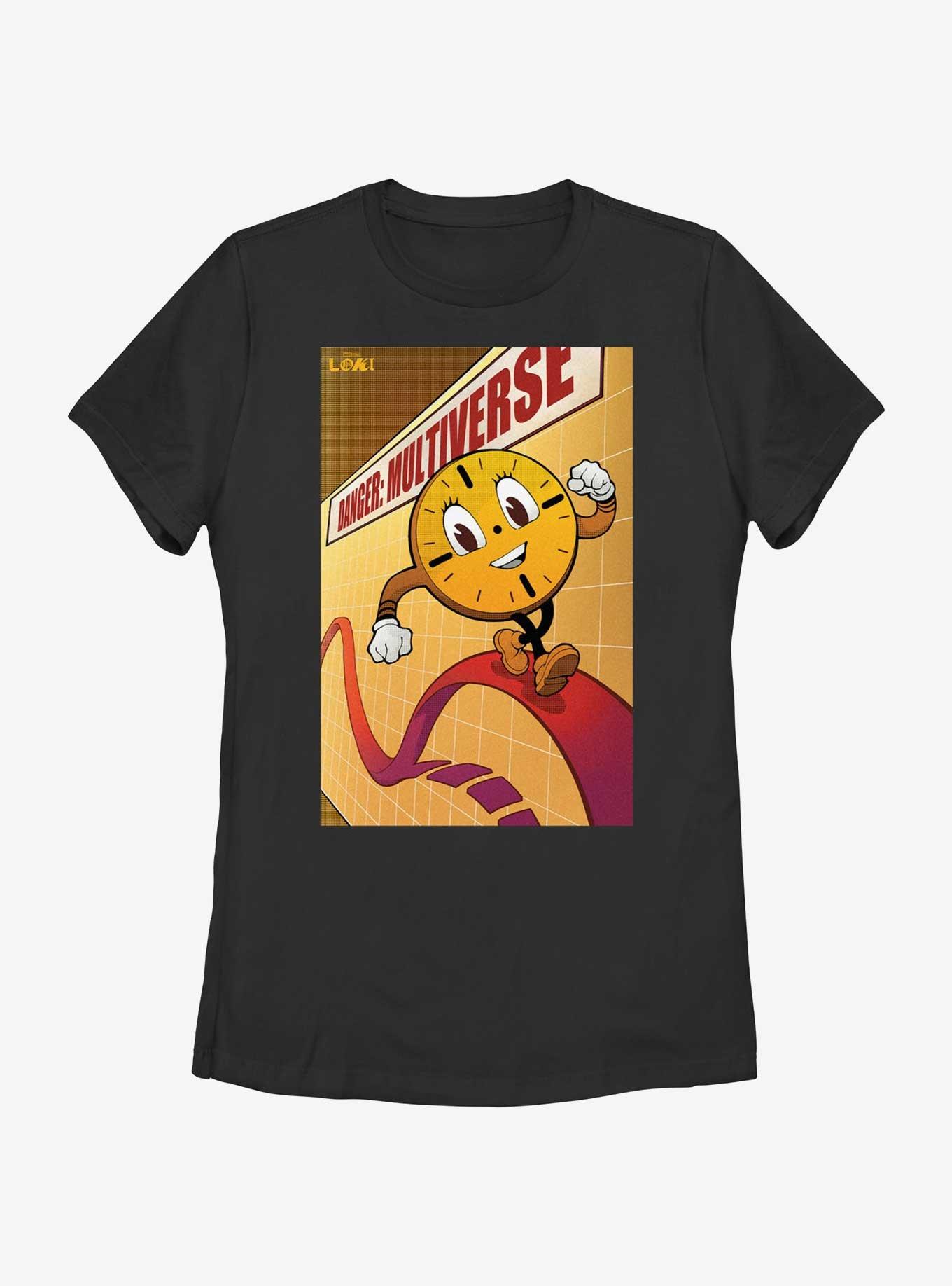 Marvel Loki Miss Minutes Multiverse Poster Womens T-Shirt, BLACK, hi-res