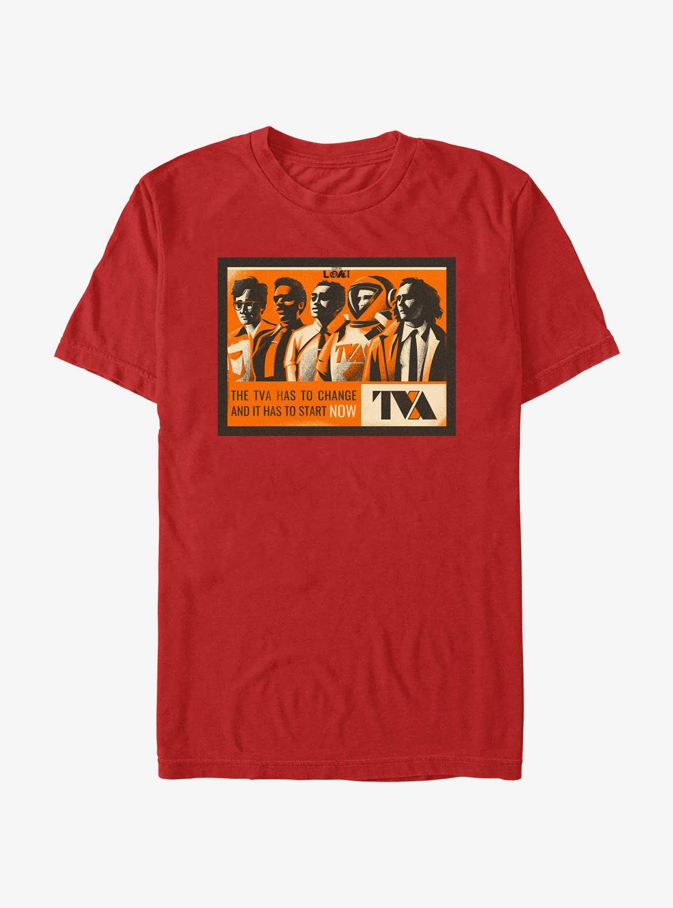 Marvel Loki The TVA Has To Change T-Shirt, RED, hi-res