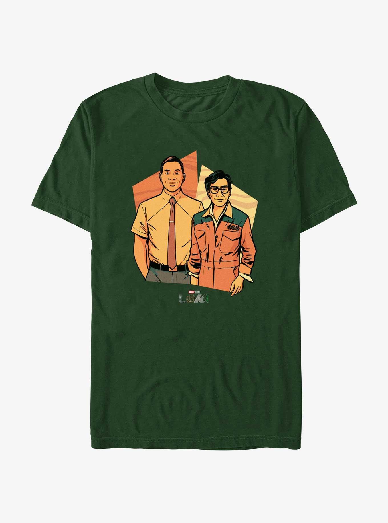 Marvel Loki Casey and TVA Archivist T-Shirt, FOREST GRN, hi-res