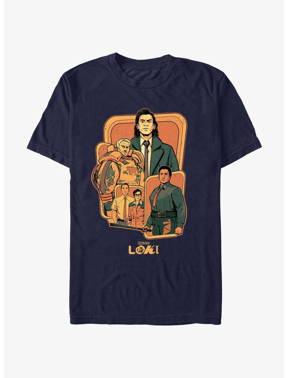 Marvel Loki TVA Group Badge T-Shirt, NAVY, hi-res