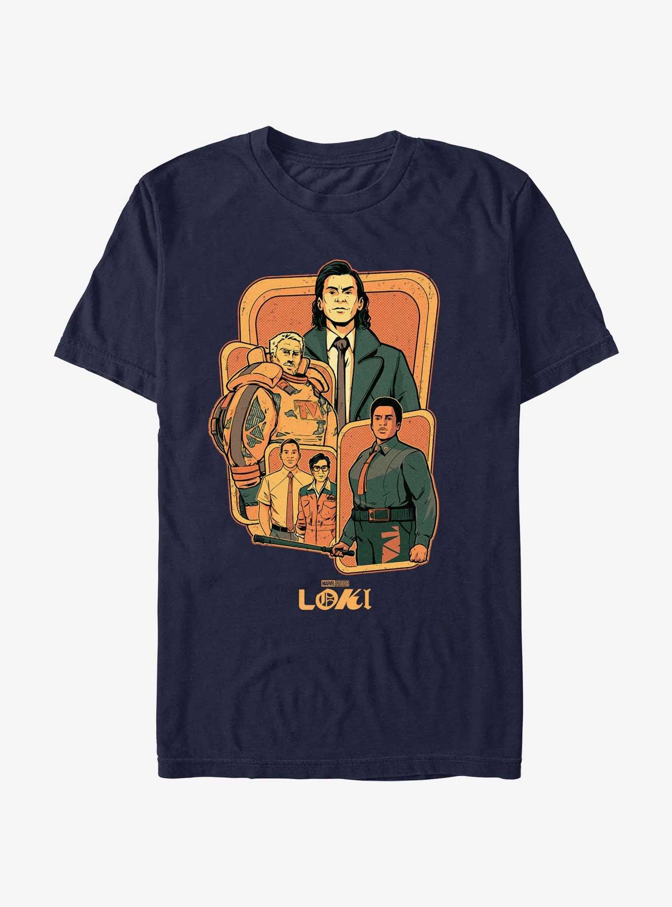 Marvel Loki TVA Group Badge T-Shirt, NAVY, hi-res